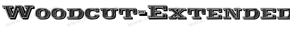 Woodcut-Extended Italic字体转换